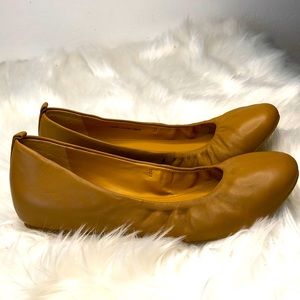 J. Crew tan nude ballerina shoes size 7.5